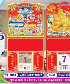 Mã Số: TN63 - Bìa Lò Xo (37x70) Bế Nổi - Vàng Bạc Phú Quý 2 Bìa Lò Xo (37x70) Bế Nổi - TN63 - Vàng Bạc Phú Quý + TN64 - Thuận Buồm Xuôi Gió