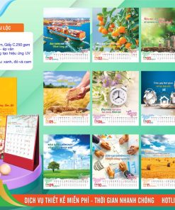 Mã Số: AH56 - Lịch Để Bàn A (16x23cm) - Gieo Mầm Tài Lộc 2 Lịch Để Bàn A - AH56 - Gieo Mầm Tài Lộc