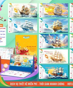 Mã Số: AH65 - Lịch Để Bàn A & M (24x16cm) - Đạp Gió Rẻ Sóng Đến Thành Công 2 Lịch Để Bàn A & M - AH65 - Đạp Gió Rẻ Sóng Đến Thành Công