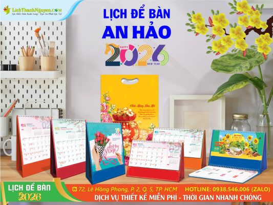 Lịch Để Bàn An Hảo 2026