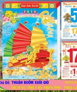 Mã Số: HT19 - Bloc Đại (14.5x20.5cm) - Thuận Buồm Xuôi Gió (Bloc Lẻ) 2 Bloc Đại - HT19 - Thuận Buồm Xuôi Gió (Bloc Lẻ)