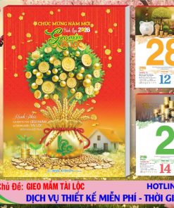 Mã Số: AH24 - Bloc Đại Lỡ (13x19cm) - Gieo Mầm Tài Lộc (Bloc Rời) 2 Bloc Đại Lỡ - AH24 - Gieo Mầm Tài Lộc (Bloc Rời)