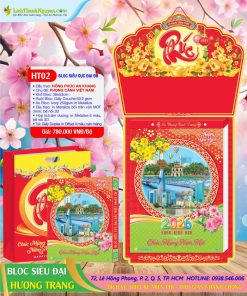 Bloc Siêu Cực Đại Đặc Biệt (38x53) Hương Trang 2026 2 Mã Số: HT2 - Hồng Phúc An Khang