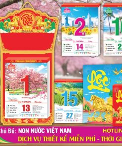 Bloc Siêu Cực Đại Đặc Biệt (38x53) Đại Việt Á 2026 3 Bloc Siêu Cực Đại Đặc Biệt - DVA01 - Non Nước Việt Nam - Đầu Treo Chữ Phúc