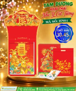 Mã Số: HN01 | Tam Dương Khai Thái - Như Ý Cát Tường [Bloc Siêu Cực Đại Đặc Biệt (38x54cm)]