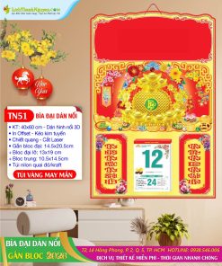 Trang chủ 125 Bìa 40x60cm Dán Nổi Túi Vàng May Mắn