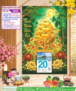 Bìa Lịch Gỗ Laminate Thuận Buồm Xuôi Gió
