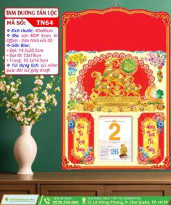 Bìa Đại Dán Nổi Tam Dương Tấn Lộc