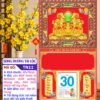 Mã Số: TN11 - Bìa Gấp (40x70) Khung Nâu - Song Dương Tài Lộc 1 Bìa Gấp Khung Nâu Song Dương Tài Lộc