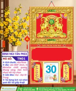 Bìa Gấp Khung Vàng Đinh Mùi Tấn Phúc