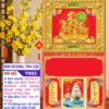 Mã Số: TN03 - Bìa Gấp (40x70) Khung Vàng - Tam Dương Tấn Lộc 1 Bìa Gấp Khung Vàng Tam Dương Tấn Lộc