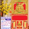 Mã Số: TN04 - Bìa Gấp (40x70) Khung Vàng - Tam Dương Đại Cát 1 Bìa Gấp Khung Vàng Tam Dương Đại Cát