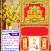 Mã Số: TN05 - Bìa Gấp (40x70) Khung Vàng - Song Dương Tài Lộc 1 Bìa Gấp Khung Vàng Song Dương Tài Lộc