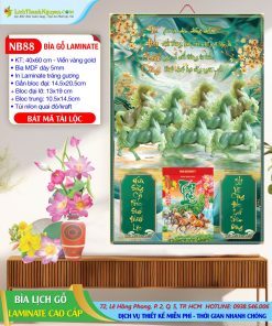 Trang chủ 153 Bìa Lịch Gỗ Laminate Bát Mã Tài Lộc