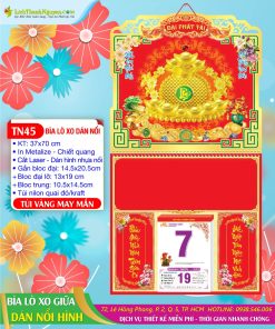 Trang chủ 119 Bìa Lò Xo Giữa Dán Nổi Túi Vàng May Mắn