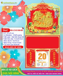 Trang chủ 115 Bìa Lò Xo Giữa Dán Nổi Ngựa Kéo Xe Vàng