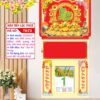 Mã Số: TN73 | Bìa Lò Xo Mini (33x65cm) Dán Nổi - Kim Tiền Lộc Phát 1 Bìa Lò Xo Giữa Mini Dán Nổi Kim Tiền Lộc Phát