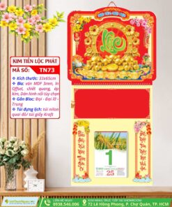 Bìa Lò Xo Giữa Mini Dán Nổi Kim Tiền Lộc Phát