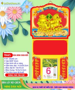 Trang chủ 73 Bìa Lò Xo Mini Dán Nổi Song Mã Tài Lộc