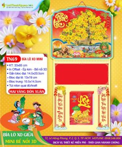 Trang chủ 87 Bìa Lò Xo Mini (33x65) Bế Nổi Mai Vàng Đón Xuân