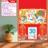 Mã Số: TN94 | Bìa Trung 35x50 Ép Kim - Di Lặc Cát Tường 2 Bìa Trung Ép Kim Di Lặc Cát Tường