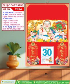 Bìa Trung Ép Kim Di Lặc Cát Tường