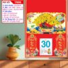 Mã Số: TN96 | Bìa Trung 35x50 Ép Kim - Mai Vàng Đón Xuân 1 Bìa Trung Ép Kim Mai Vàng Đón Xuân