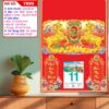 Mã Số: TN99 | Bìa Trung 35x50 Ép Kim - Song Dương Tài Lộc 2 Bìa Trung Ép Kim Song Dương Tài Lộc