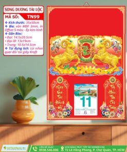 Bìa Trung Ép Kim Song Dương Tài Lộc