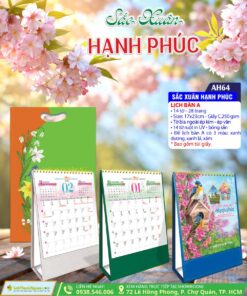Lịch Để Bàn Sắc Xuân Hạnh Phúc