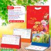 Mã Số: AH63 - Lịch Để Bàn A & M (24x16cm) - Bốn Mùa Sung Túc 3 Lịch Để Bàn Bốn Mùa Sung Túc